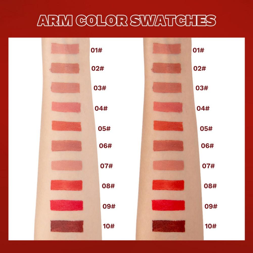 Velvet Lipstick Matte Texture Smooth and Soft Lip Long-lasting Lipstick