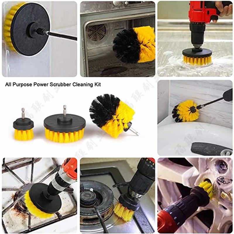 Набор щеток для электрической дрели: Бытовые насадки для скрабирования и чистки