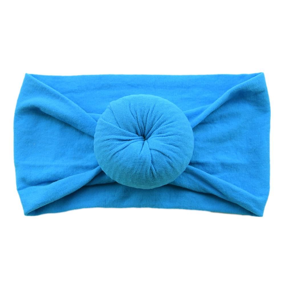 Детские головные уборы из нейлона, широкие детские аксессуары для волос, мягкие чулки с шариками, повязка на голову для малышей из нейлона, повязка на голову в виде пончика