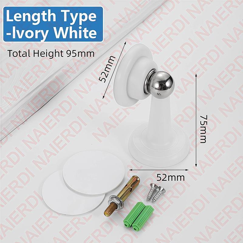NAIERDI No-drill Silicone Door Stop Strong Magnetic Door Stopper Buffer Anti Collision Silent Door Holder for Home Bedroom