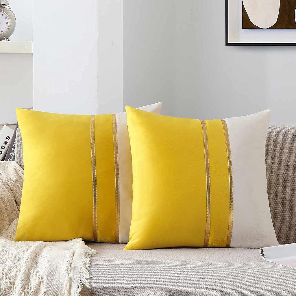 Прикроватная подушка Скандинавский стиль Легкая роскошь Наволочка Золотая строчка Подушка Автомобиль Диван Поясничная поддержка