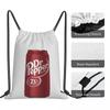 Рюкзаки Dr Pepper Модный мешок-затяжка Карманная спортивная сумка Сумки для книг для путешествий Студентов