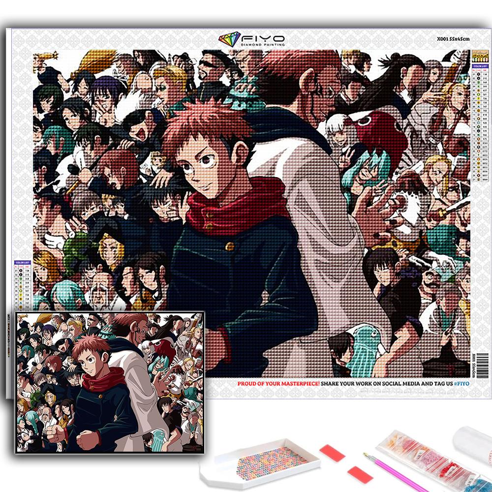 5D DIY Алмазная вышивка Дзюдзюцу Кайсен Алмазная картина Мозаика Украшение дома