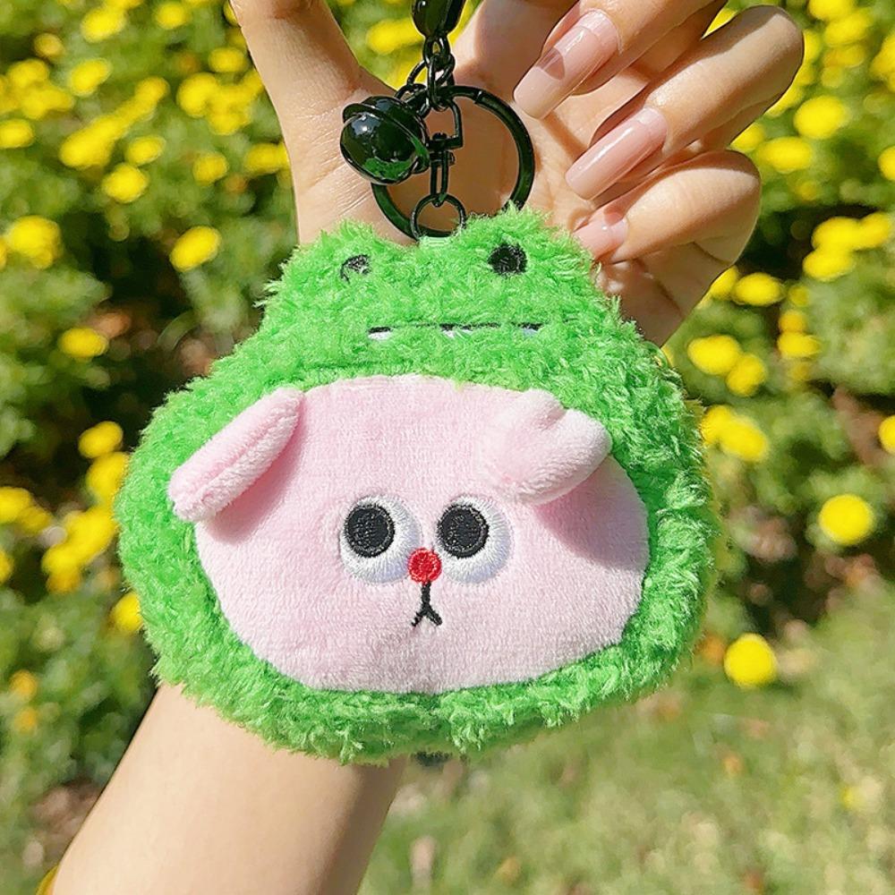 Crocodile Mini Earphone Bag Cute Animal Small Items Bag Portable Storage Bag Keychain  Children