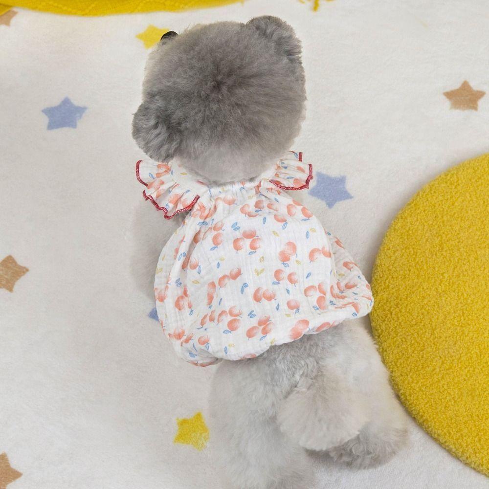 Lovely Dog Summer Dress Breathable Pet Dress Chihuahua Puppy Skirt  For Small Medium Dogs