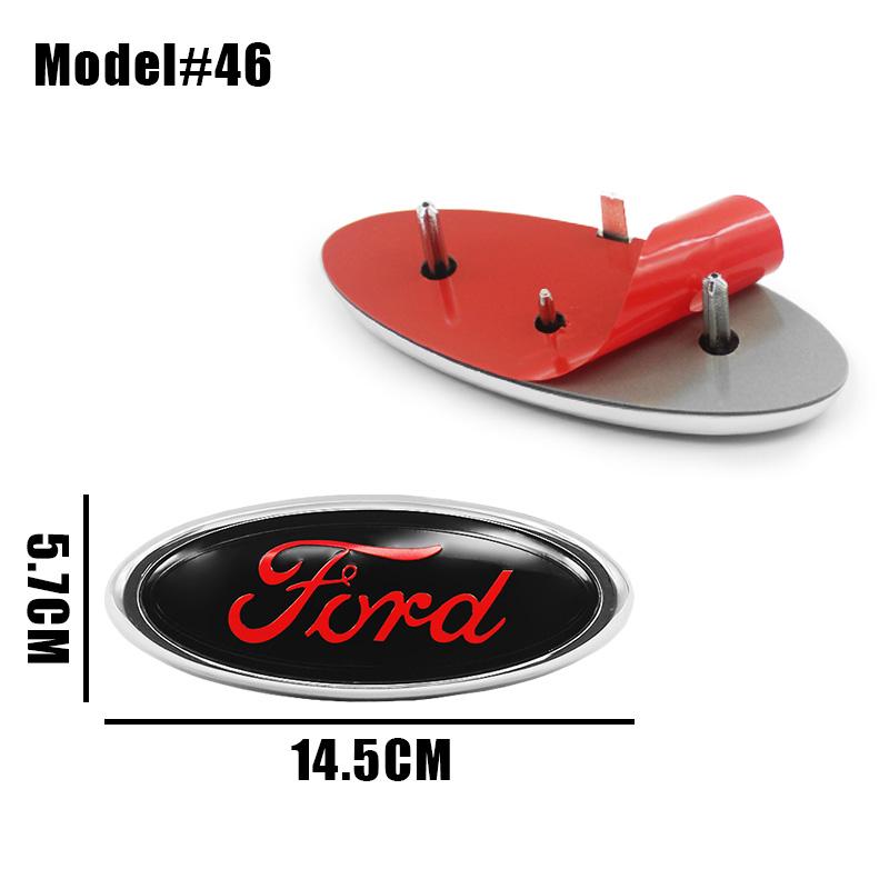 DRZG2 22.3cm 14.5cm Car Styling Logo Front Grille Emblem Rear Trunk Badge Accessories For Ford Mondeo MK2 MK4 F150 F250 F250 GT GT500