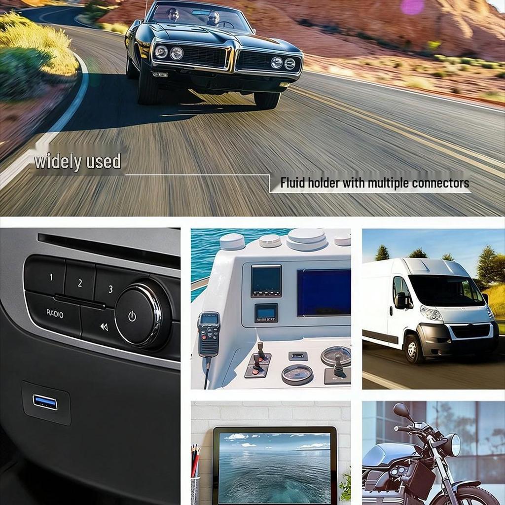 Водонепроницаемый USB 3.0 Кабель-защелка "папа-мама" для приборных панелей автомобиля, мотоцикла, судна (Совместимость с USB 2.0)