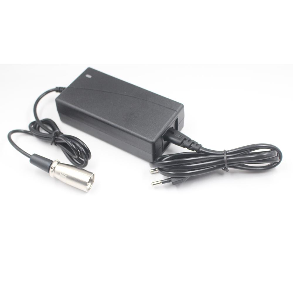 42V 2A 42V2A Charger For 36V 18650 Lithium Battery Pack With 3-Pin XLR Socket Connector EU US AU UK