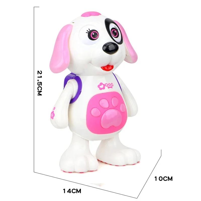 Детские электрические танцевальные роботы для детей, легкая музыка, раннее образование, электронные домашние животные, игрушки для малышей, игрушки для мальчиков и девочек, учатся ползать