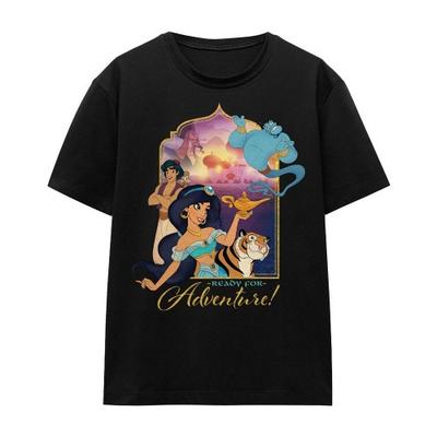 aladdin Унисекс Взрослый Готов к Приключениям Жасмин Абу Раджа Джин Футболка