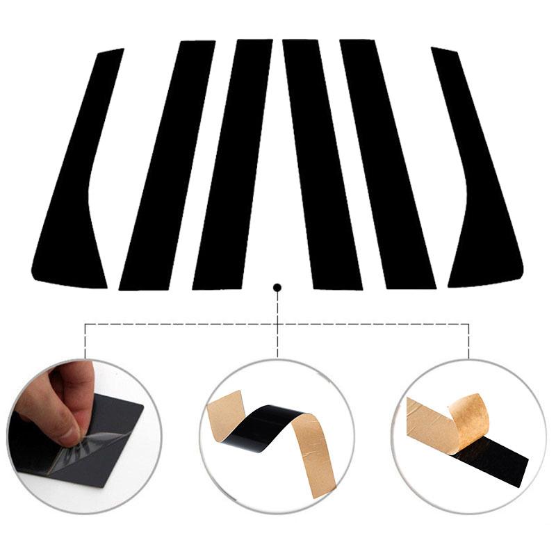 6 шт. автомобильных столбов, отделочные наклейки, автомобильные окна, двери, колонны, декор, стилизованные аксессуары, подходят для Hyundai Palisade 2020-2024