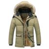 Cotton Clothes Medium and Long Hooded Cotton-padded Clothes Trendy Men's Casual Men's Thickened Large Size Jacket