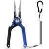 TRUSCEND Aluminum with Fishing Pliers with Safety PTFE Saltwater Hook Needle Line Stainless High (Truscend) [Aviation Lock] Rope, Coated,