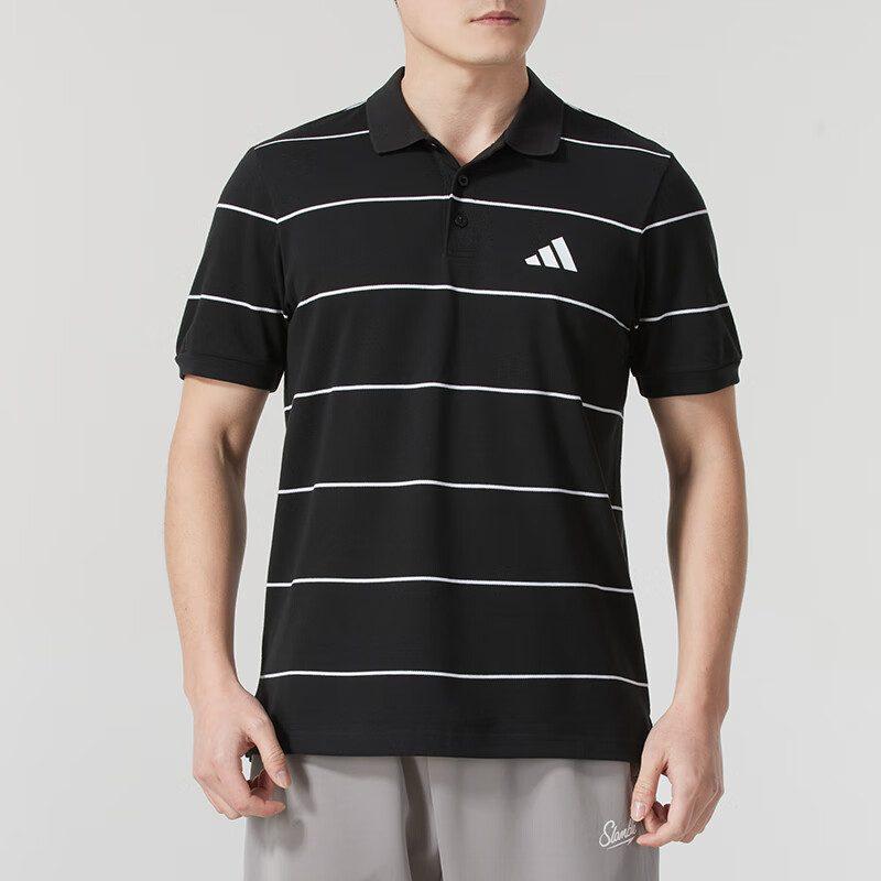 adidas Мужские поло Черные Умеренные JL6042
