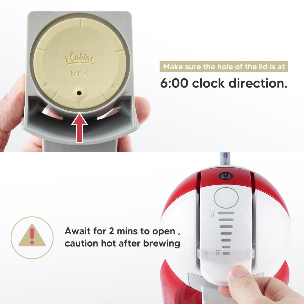 i Cafilas [YD06] + [HLB24] Многоразовый капсульный фильтр для кофе, многоразовая молочная пена, автоматические капсулы для крема, сделай сам, для DOLCE GUSTO Genio, Hibrew, MINI ME, GENIO