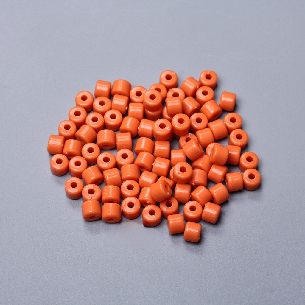 6,5 мм 100 шт. кремового цвета акриловые цилиндрические бусины для изготовления ювелирных изделий своими руками брелок серьги ожерелье браслет модные материалы аксессуары