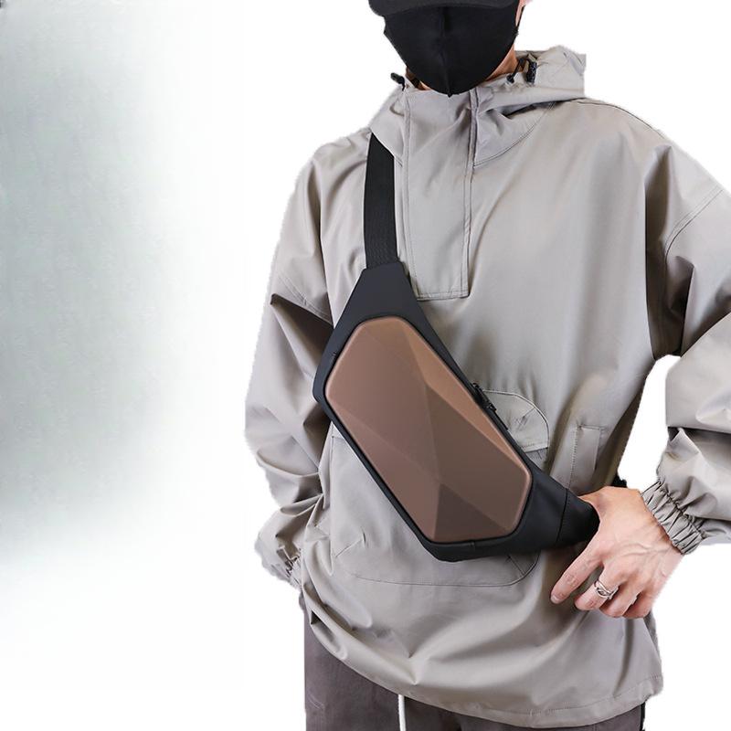 Fashionable Men's Chest Bag, Casual Waist Bag, Hard-shell Chest Bag, Trendy Women's Crossbody Bag, Travel Single-shoulder Bag