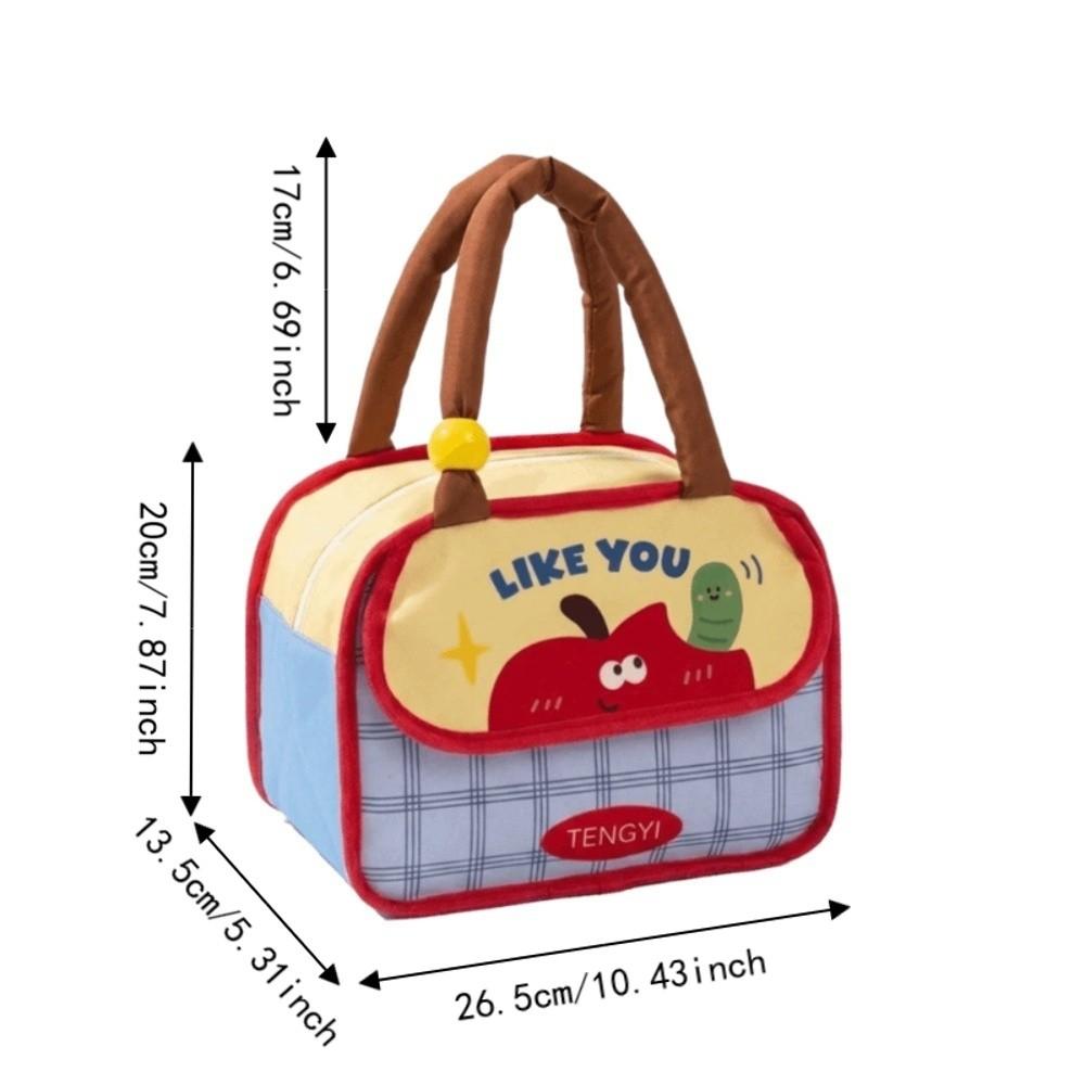 Large Capacity Lunch Box Bag Cold Insulation Food Storage Pouch Cute Picnic Bag Work
