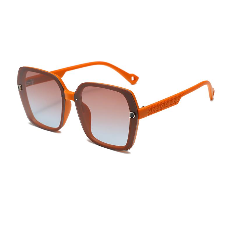 New Large Frame Women's Sun Sunglasses Simple and Elegant Gradient High Beauty Trendy Versatile Glasses