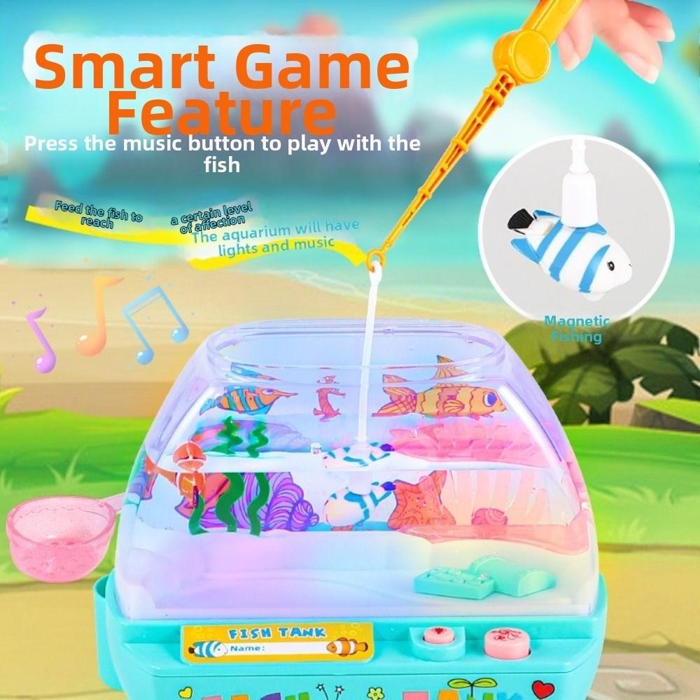 Creative Artificial Aquarium Toy Lovely Music Interactive Aquarium Toys Grow Aquatic Pets