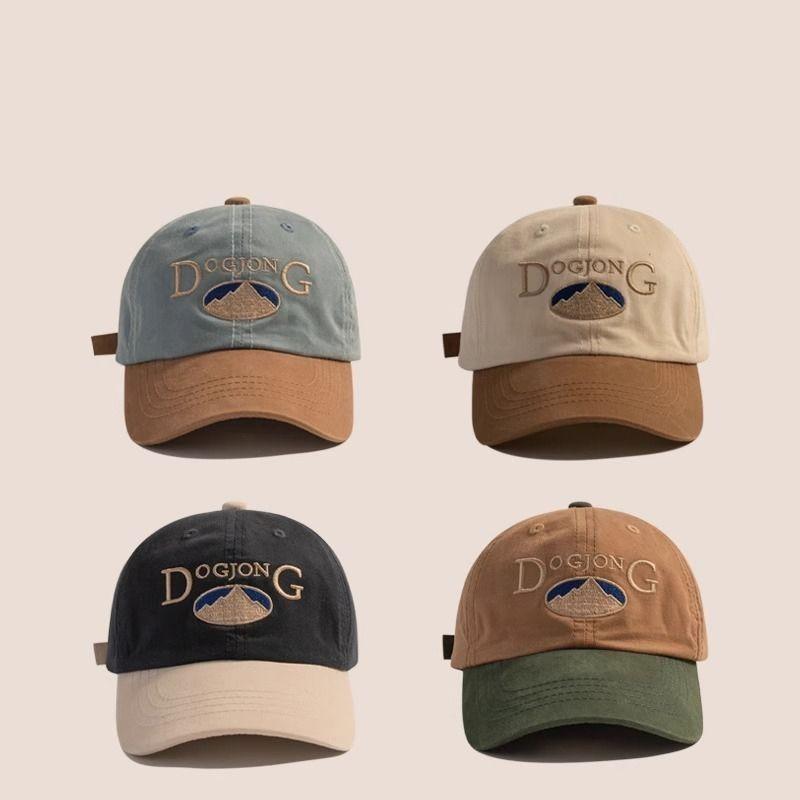 Spring Autumn Thin Kids Block Letter Embroidery Baseball Cap Stylish Boys Duckbill Hat
