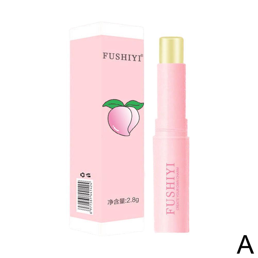 1 шт., натуральный персиковый бальзам для губ, длительный увлажняющий продукт для увлажнения при изменении температуры, анти- R6X4