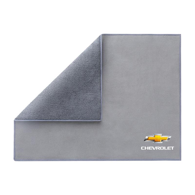 Car Logo Suede Clean Leather Cloth Motorcycle Washing Towel for Chevrolet Colorado Cruze Spark Captiva Aveo Camaro Malibu Trax