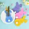 4pcs Easter Cutlery Bag Felt Bunny Rabbit Knife Fork Holder Bags Tableware Spring Easter Festival Party Home Table Decorations