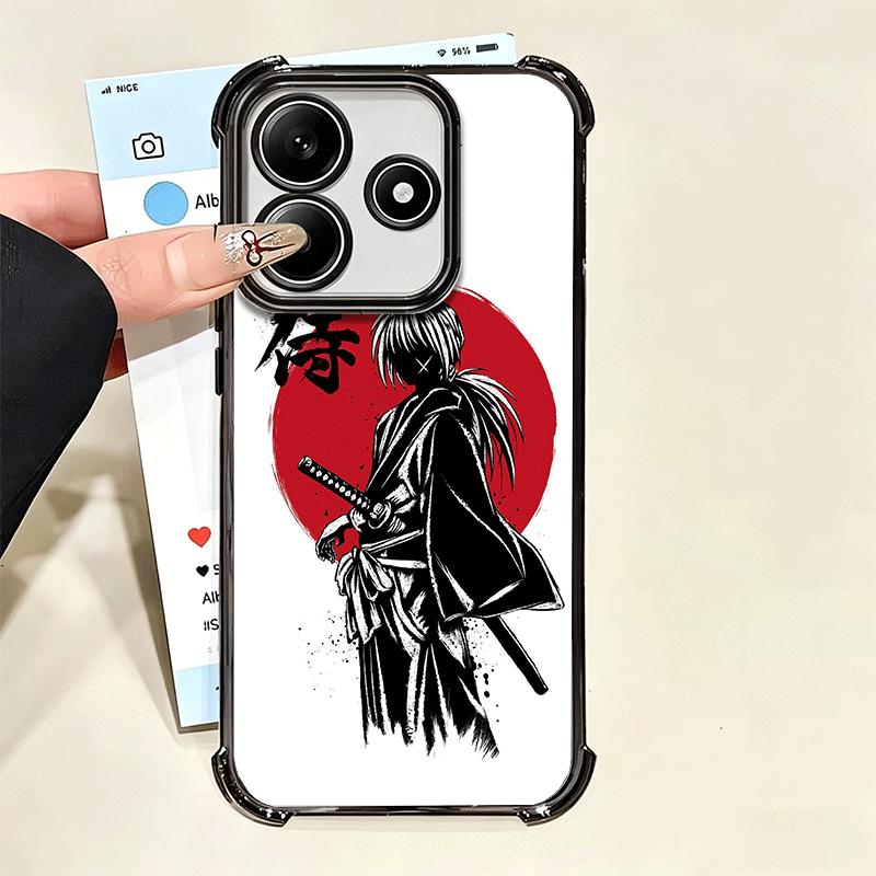 Аниме Rurouni Kenshin Покрытие Чехол для телефона Для Xiaomi Poco X5 X6 X7 X8 Pro Max F8 Ultra F7 M8 M7 M5S Redmi 15C 15 14C 13C 13 X3 12