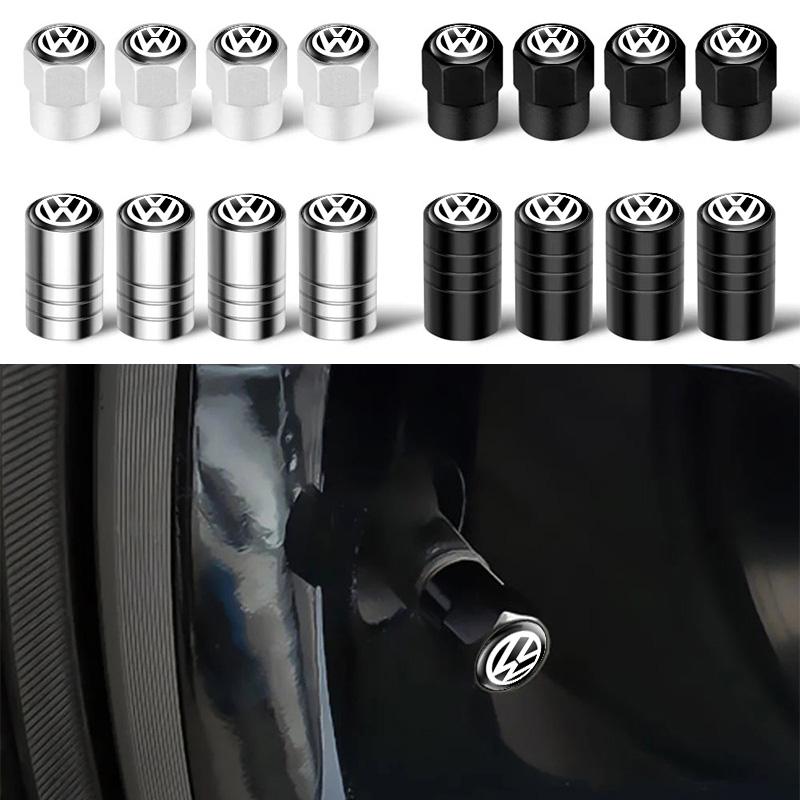 Car Wheel Tire Valve Caps Tyre Rim Stem Covers Auto Accessories For Volkswagen Bora Polo Golf Passat Touareg Tiguan Vento Sharan