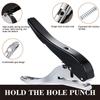Hand-held Circle Hole Punch, Single Round Paper Punch, For ID Cards PVC Cards Badge Photos, Solves Uneven Holes & Difficult