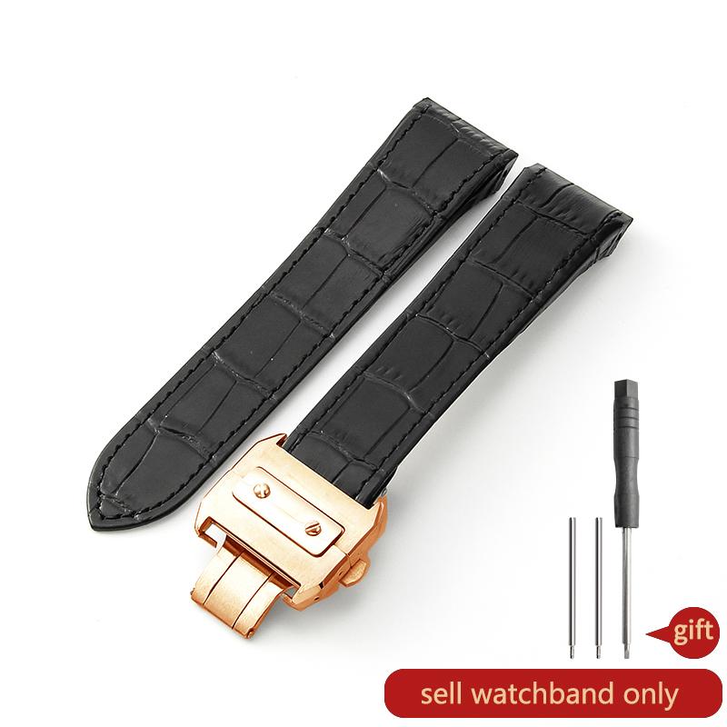 Ремешок для часов из натуральной кожи для Cartier Sandoz Santos 100 Ремешок для часов Мягкий Удобный Ремешок Аксессуары 20 23 мм Браслет