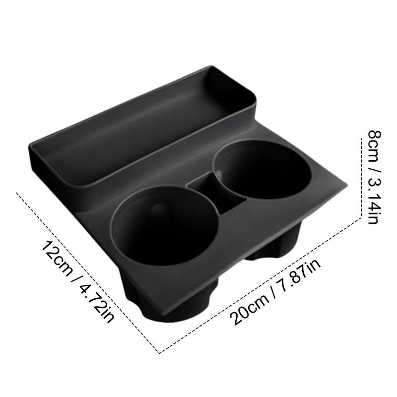 Car Cup Holder For Tesla Model 3 /Y Silicone Center Armrest Drinking Bottle Coasters Non Slip Cup Holder For Tesla Interior