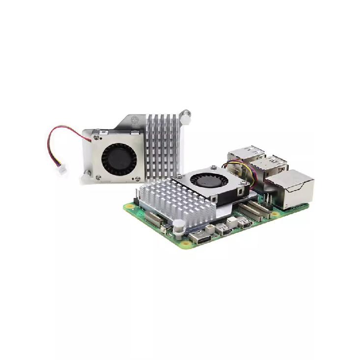 Официальный корпус Raspberry Pi 5 с вентилятором охлаждения для RPI 5 Официальный алюминиевый корпус Оболочка Топливные форсунки 6