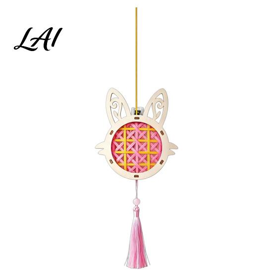Spring Festival Lanterns DIY Animal Lantern Kit for Children Bamboo Weaving Cartoon Material Set Handmade Crafts Mid-Autumn Celebration Decorative