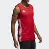 adidas Баскетбольные майки мужские Красный/Белый Средняя прямая посадка DY6595