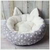 Питомник для домашних животных, мягкий круглый шезлонг для домашних животных для маленьких и средних собак, спальная подушка, теплое кошачье гнездо, корзина для щенка, плюшевый диван для чихуахуа