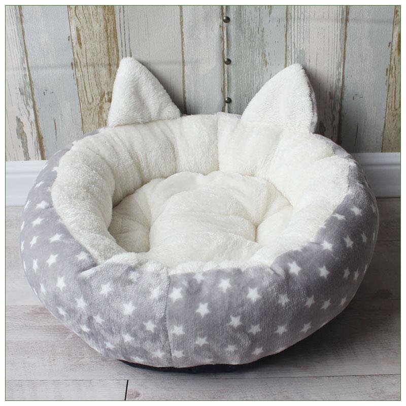 Питомник для домашних животных, мягкий круглый шезлонг для домашних животных для маленьких и средних собак, спальная подушка, теплое кошачье гнездо, корзина для щенка, плюшевый диван для чихуахуа