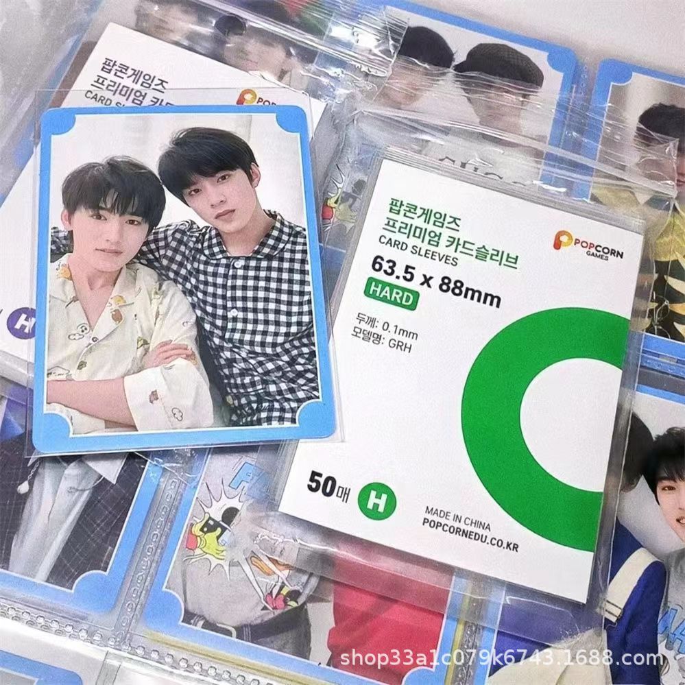 Набор из 50 прозрачных держателей для фотокарточек - Твердый альбомный стиль, Материал CPP без кислоты, 56 x 87 мм