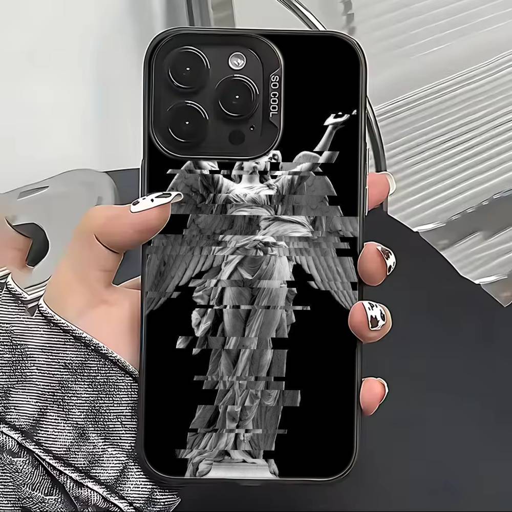 R-Renaissance art Painting Phone Case For iPhone 17,16,15,14,13,12,11 Plus,Pro Max,XS,Colored Silver Plated Inside Cover