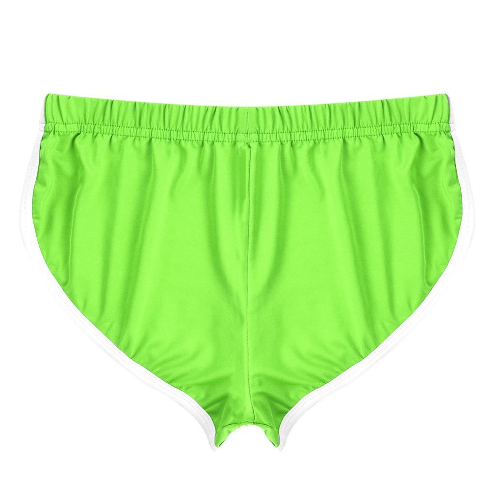 Women Pure Color Pole Dance Hot Pants Cheeky Shorts Yoga Workout High Waisted Shorts Running Fitness Shorts