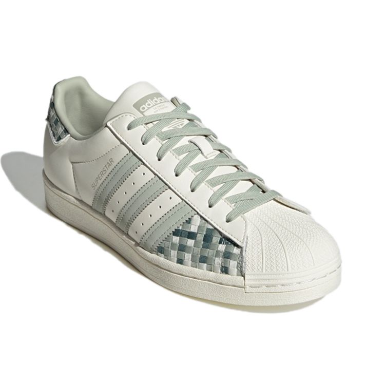 Adidas Originals Superstar Casual Low-Top Sneakers Women Sneakers White Green GY4156