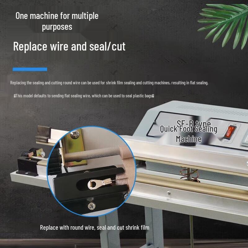 JZDASI SF-1000 Commercial Foot Pedal Sealing Machine CN plug (adapter included)