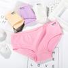 Cotton Crotch Panties for Women Low Waist Girls Cute Brief Solid Color Breathable Underwear
