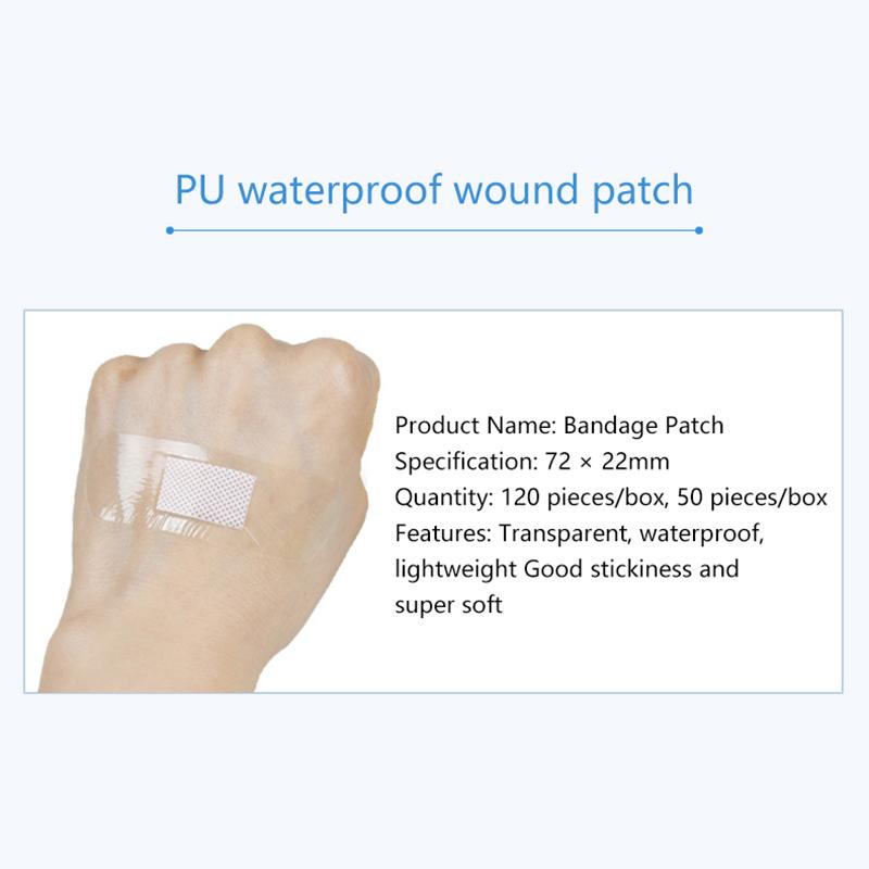 ПУ прозрачный водонепроницаемый пластырь клейкая медицинская полоска пластырь для заживления ран для спорта купание защитная первая помощь