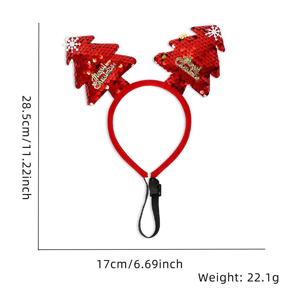 Очаровательная Рождественская Коллекция Повязок на Голову для Питомцев Ярких Праздничных Цветов для Собак