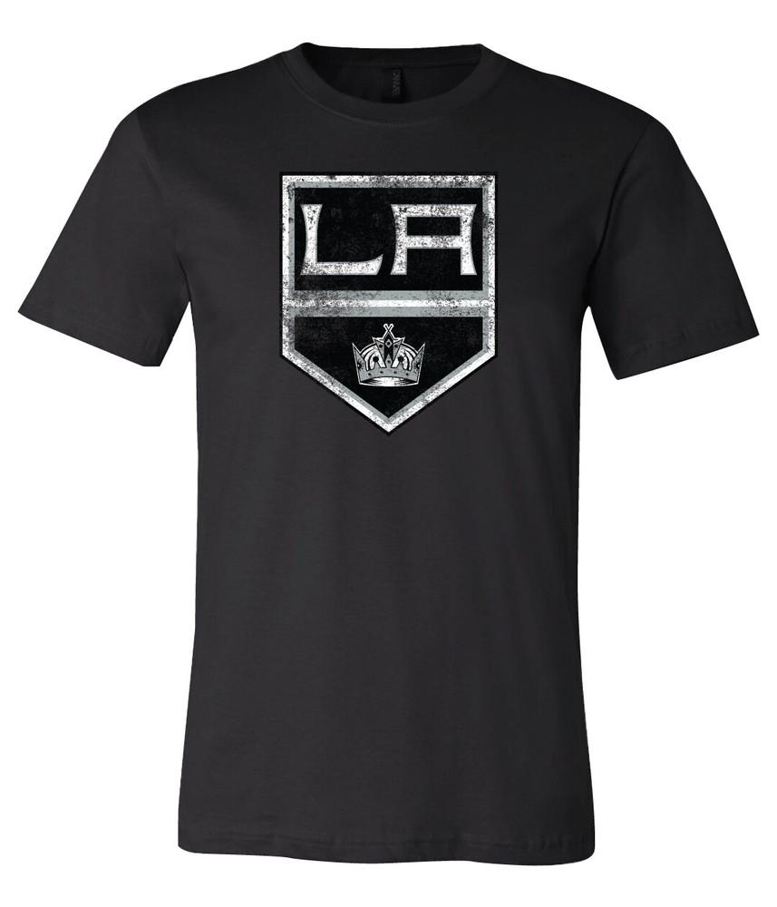 Футболка с состаренным логотипом Los Angeles Kings S-6XL Отслеживание!! Футболка Unisex