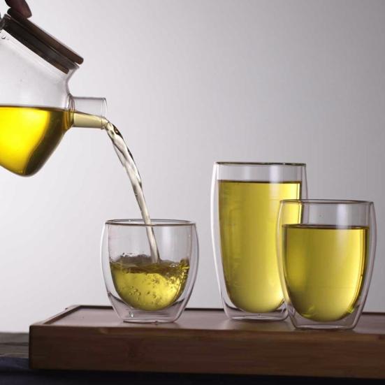 Кружка для молока, легкая, термостойкая, с двойными стенками, двухслойная стеклянная кружка для чая, кофе, молока