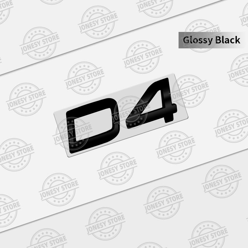 Auto Metal D8 D7 D6 D5 D4 D3 D2 Logo 3D Badge Lettering Decals Trunk Sticker For Volvo XC60 XC40 XC90 S40 S60 V40 V50 C70 T6 AWD