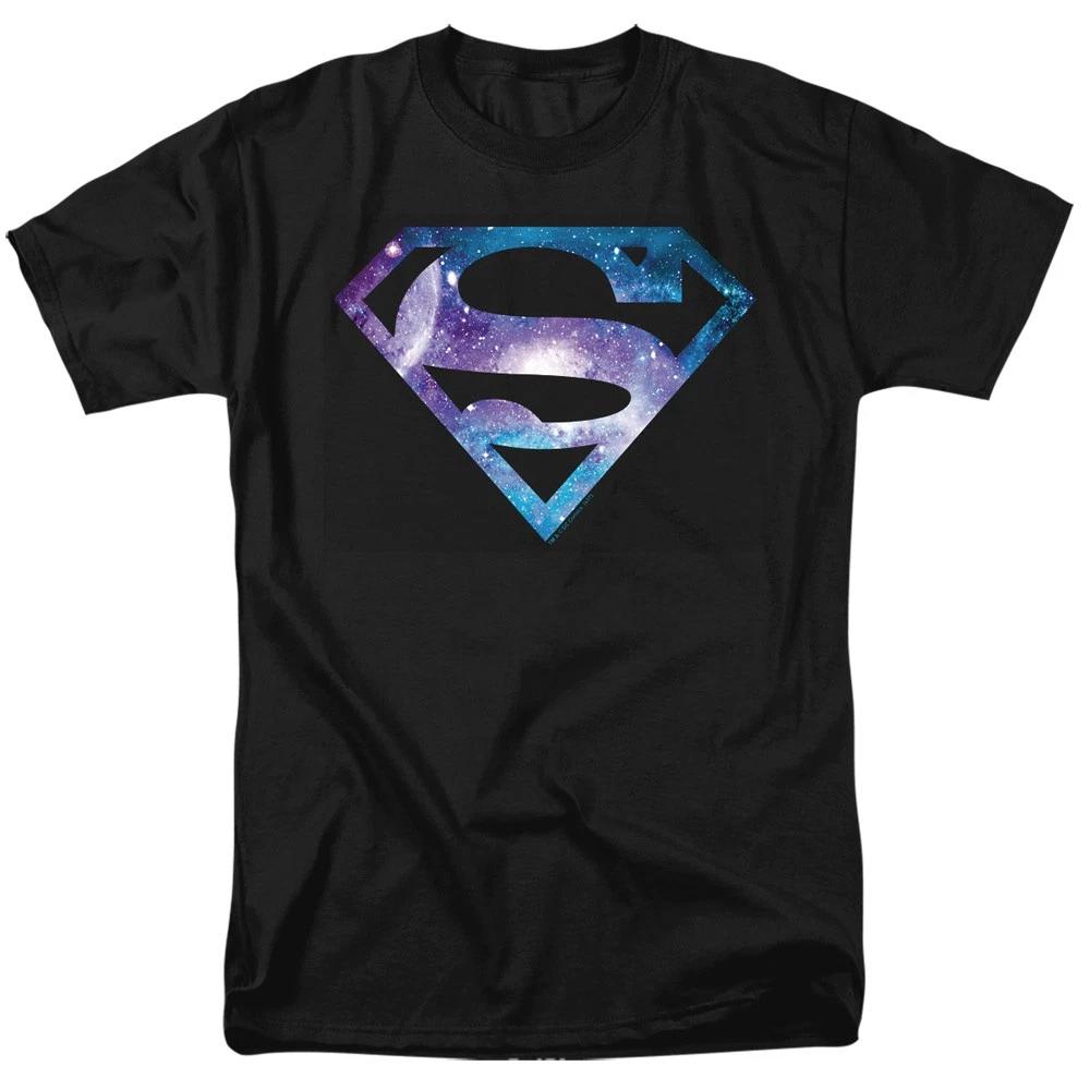 DC Comics - Superman - Galaxy 2 Shield - Adult Unisex T-Shirt - Black
